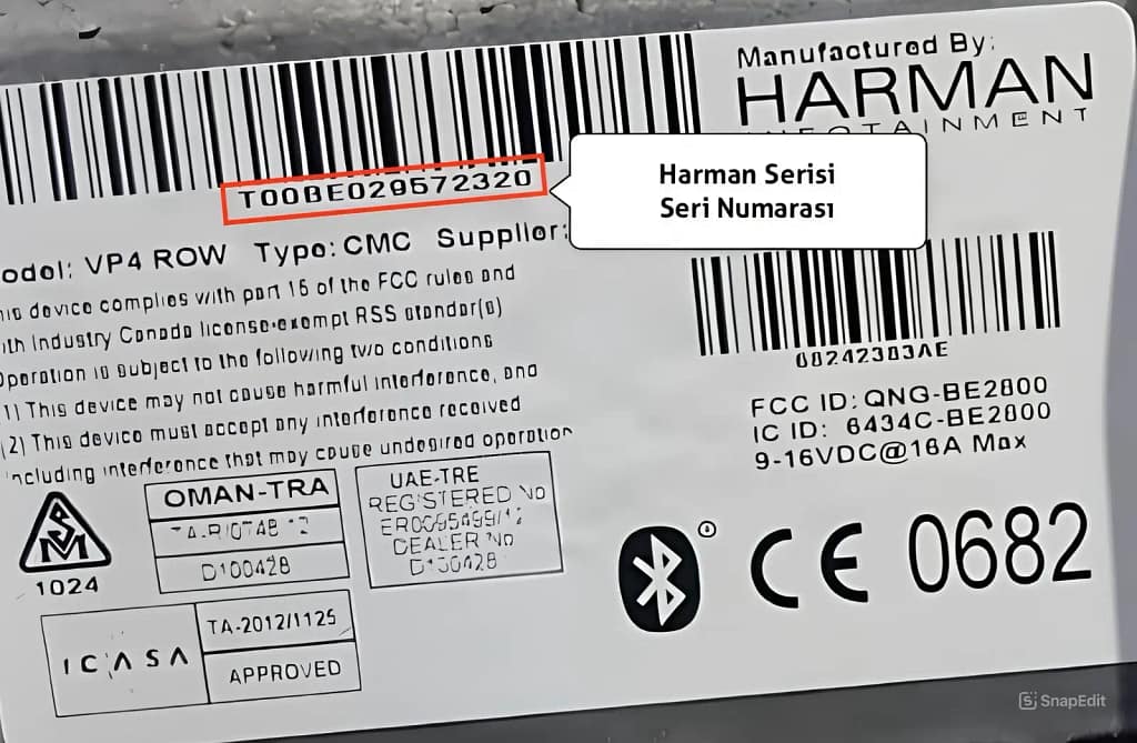Peugeot Harman Radio Serial Number